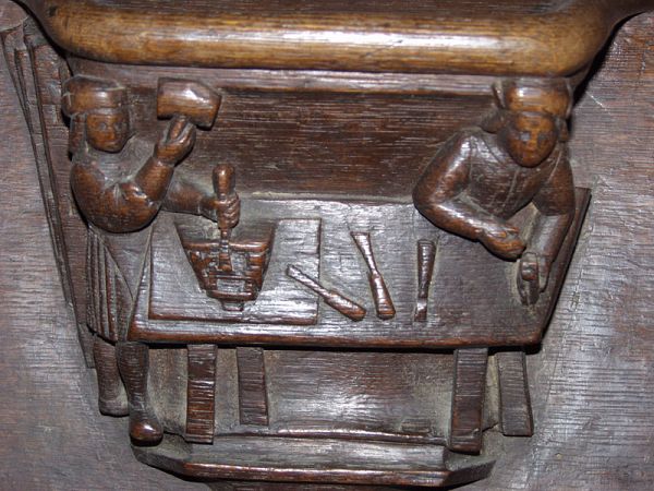 Misericord Workshop, 1413, Church of Notre-Dame des Grands-Andelys, France.