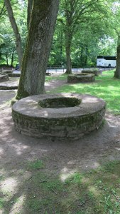 Some of the 99 wells at Saalburg (this is not well No. 49).