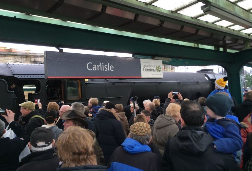 Similar crowds, this time at Carlisle