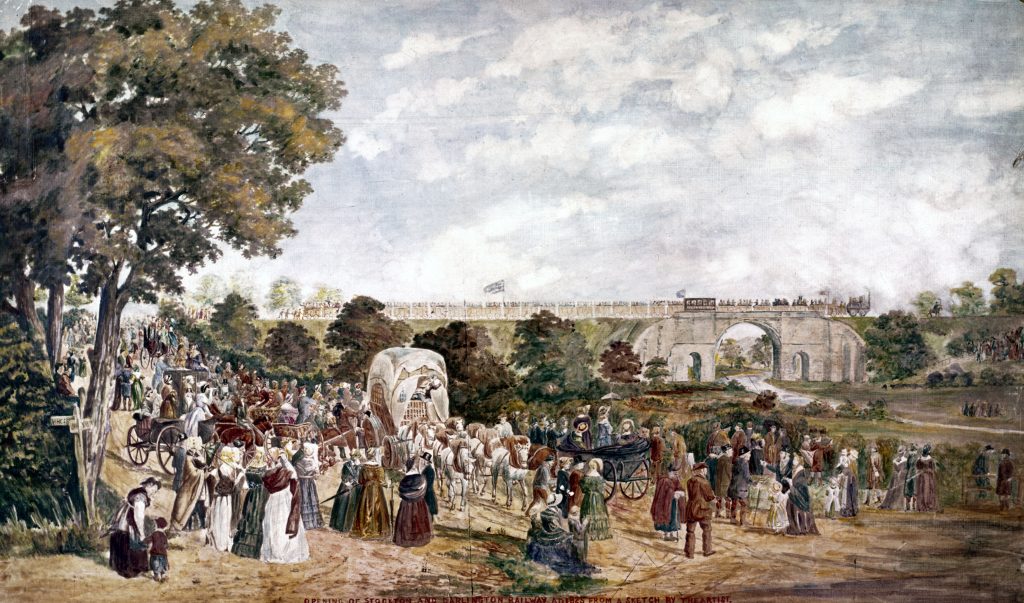 The opening of the first public ailway