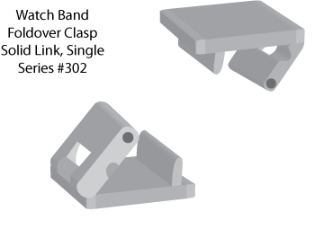 Watch-Band-Foldover-Clasp-Solid-Link-Series-302