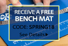 Receive a free bench mat with your next esslinger order.